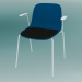 3d model Chair with armrests SEELA (S316 with upholstery and wooden trim) - preview