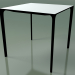 modèle 3D Table carrée 0800 (H 74 - 79x79 cm, stratifié Fenix F01, V39) - preview