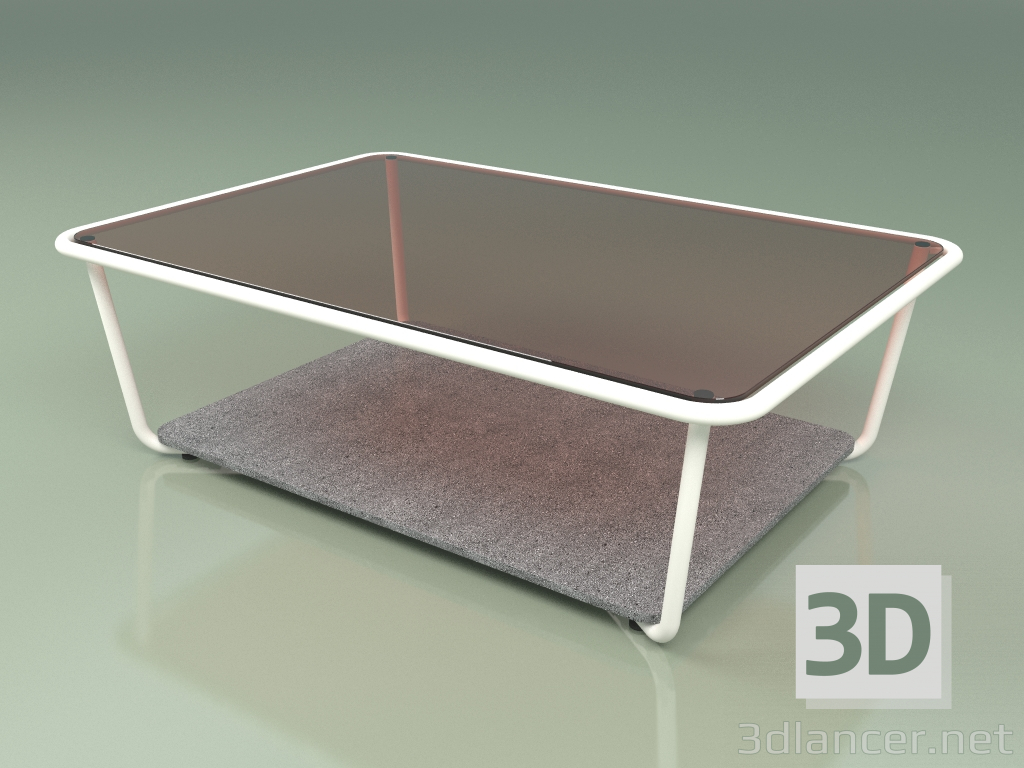 modello 3D Tavolino 002 (Vetro Bronzato, Metallo Latte, Pietra Luna) - anteprima
