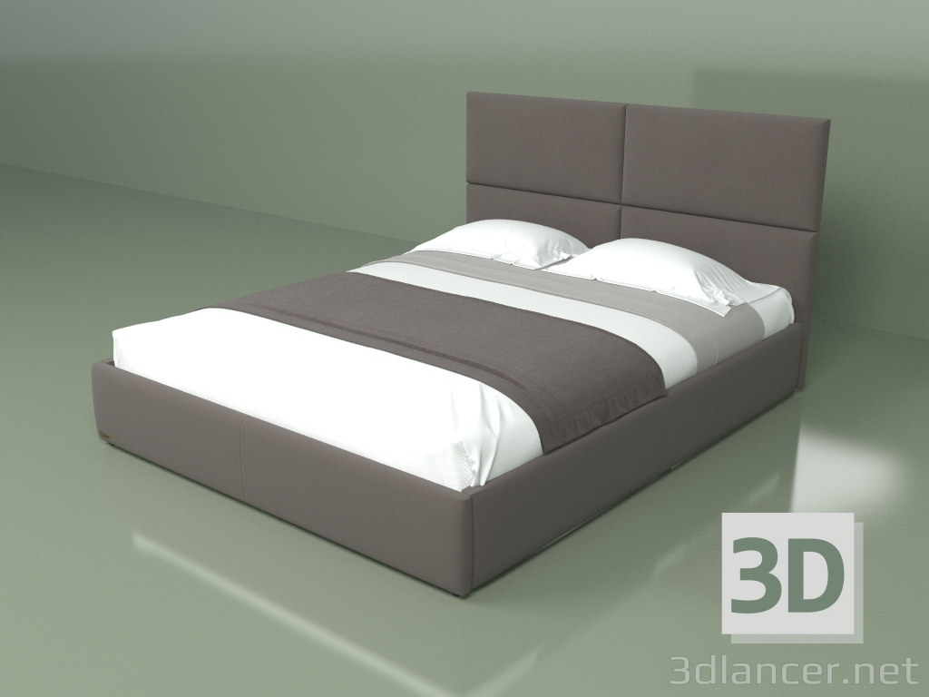 3 डी मॉडल डबल बेड कोमो 1.6 वर्ग मीटर - पूर्वावलोकन