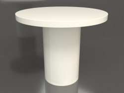 डाइनिंग टेबल डीटी 011 (डी = 900x750, सफेद प्लास्टिक रंग)