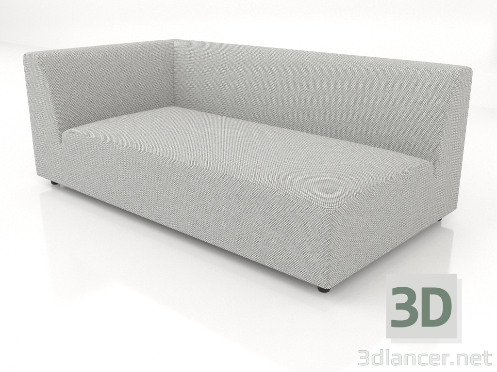 3D modeli Köşe kanepe modülü (XL) 173 sola uzatılmış - önizleme