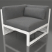 3D Modell Modulares Sofa, Abschnitt 6 links (Weiß) - Vorschau