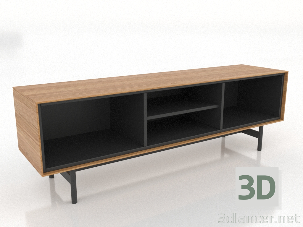 3d model TV stand 3 1450 mm (natural oak) - preview 3d model TV stand 3 1450 mm (natural oak) - preview