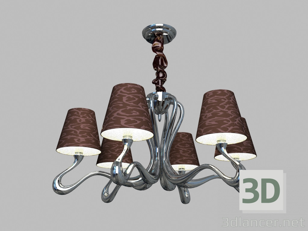 3d model 6th Chandelier md1100808-6b confuso set - preview