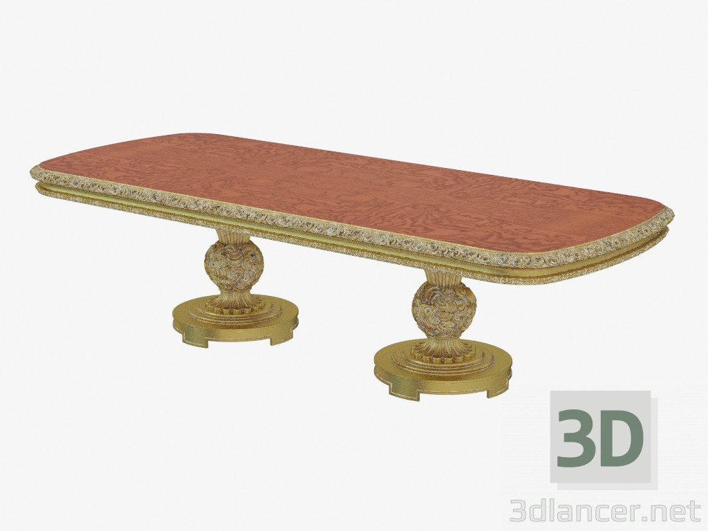 modello 3D Tavolo da pranzo in stile classico 706A - anteprima