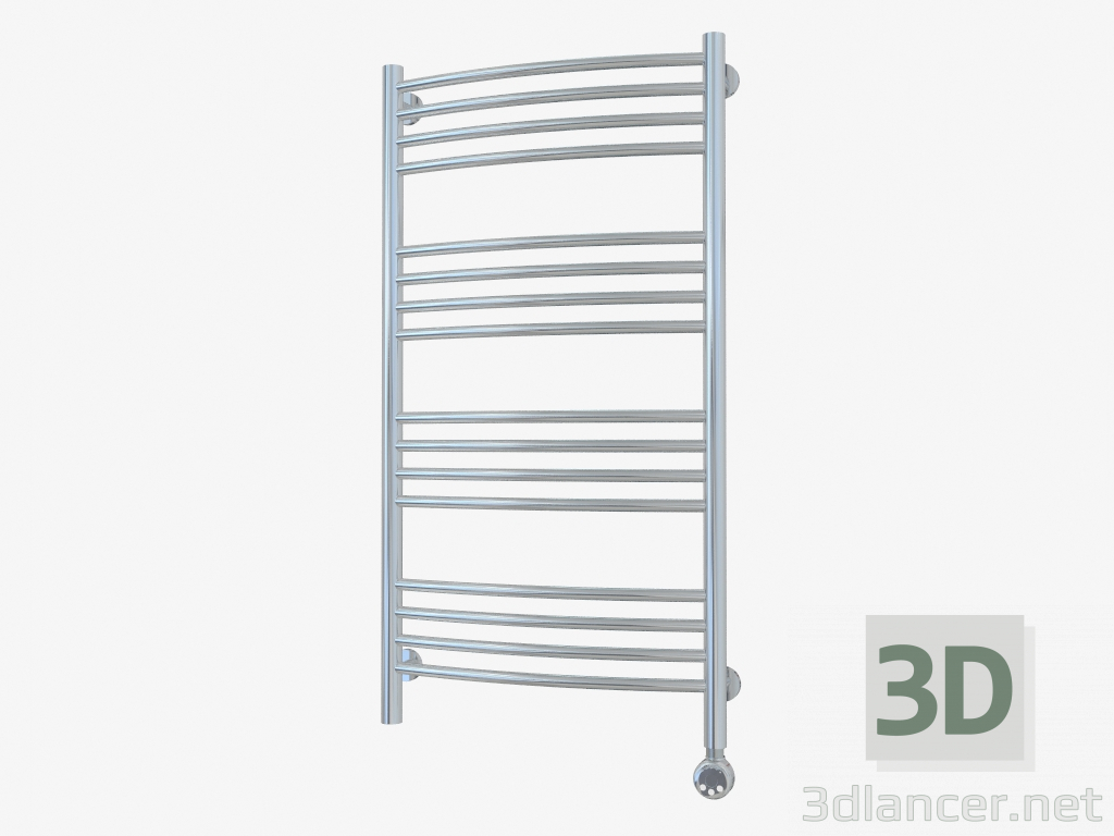 3d model Bohemia curved radiator (1000x500) - preview