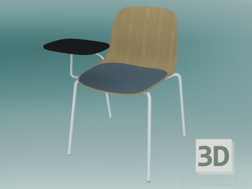 3D Modell Stuhl mit Tisch SEELA (S317 mit Holzverkleidung, ohne Polsterung) - Vorschau