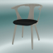 3d model Chair In Between (SK2, H 77cm, 58x54cm, White oiled oak, Leather - Black Silk) - preview