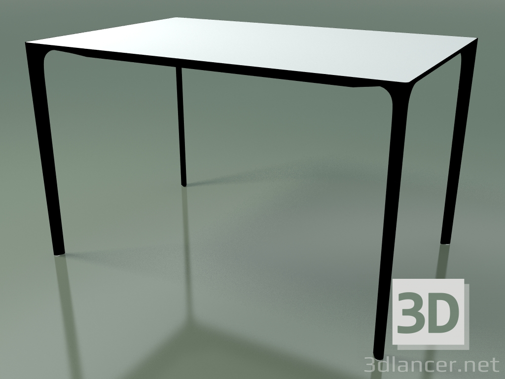 3D Modell Rechteckiger Tisch 0801 (H 74 - 79x120 cm, Laminat Fenix F01, V39) - Vorschau