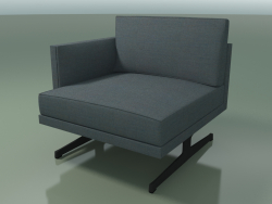 End module 5218 (right armrest, H-legs, solid color upholstery)