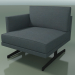 3d model End module 5218 (right armrest, H-legs, solid color upholstery) - preview