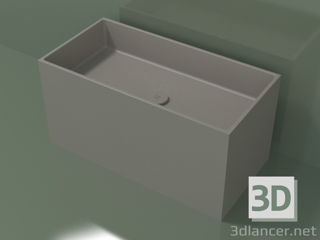 modello 3D Lavabo da appoggio (01UN42101, Clay C37, L 72, P 36, H 36 cm) - anteprima