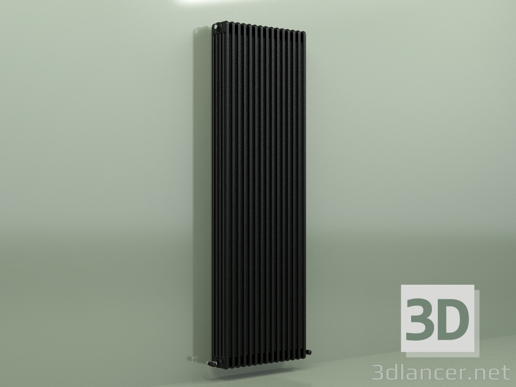 modèle 3D Radiateur TESI 5 (H 2200 15EL, Noir - RAL 9005) - preview