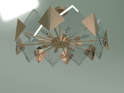 छत झूमर Origami 60121-8 स्मार्ट (पीतल)