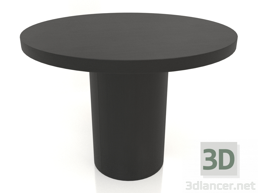 3D modeli Yemek masası DT 011 (D=1000x750, ahşap siyah) - önizleme