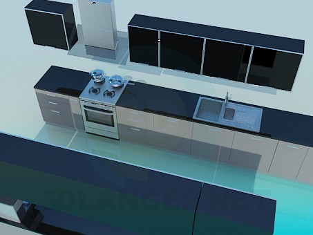 3d model Kitchen - preview