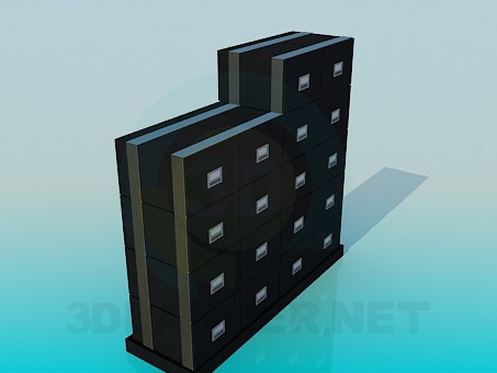 3d модель Висувні ящики для документів – превью 3d модель Висувні ящики для документів – превью