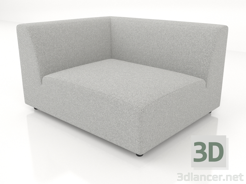 Modelo 3d Módulo sofá canto (XL) assimétrico esquerdo - preview