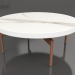 modèle 3D Table basse ronde Ø90x36 (Blanc, DEKTON Aura) - preview