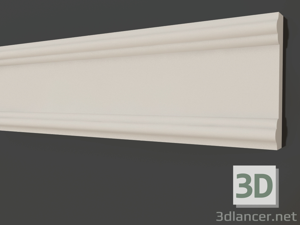 modello 3D Modanatura in gesso LG 082 (148x31) - anteprima