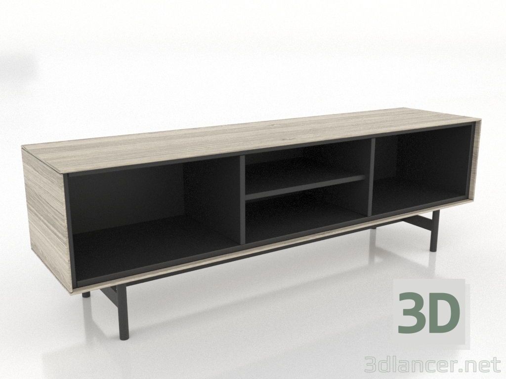 3d model TV cabinet 3 1450 mm (lightened oak) - preview 3d model TV cabinet 3 1450 mm (lightened oak) - preview