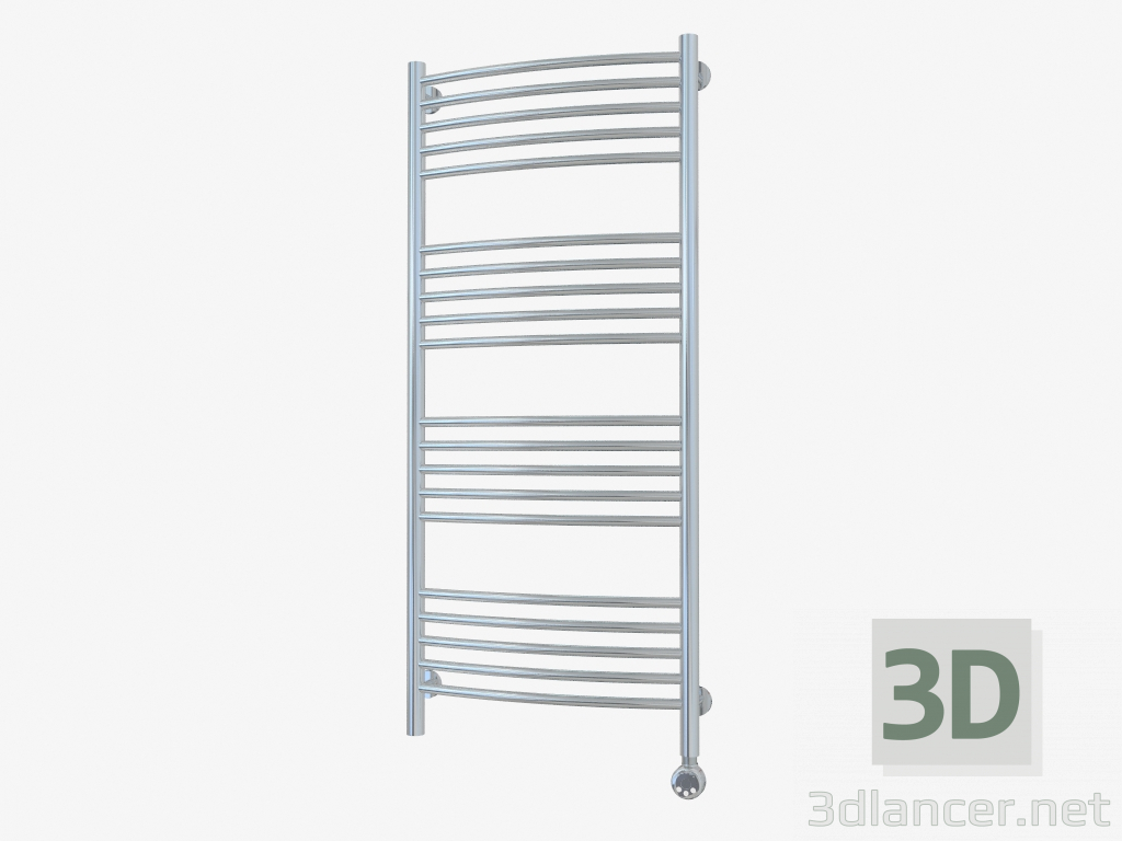 3d model Bohemia curved radiator (1200x500) - preview