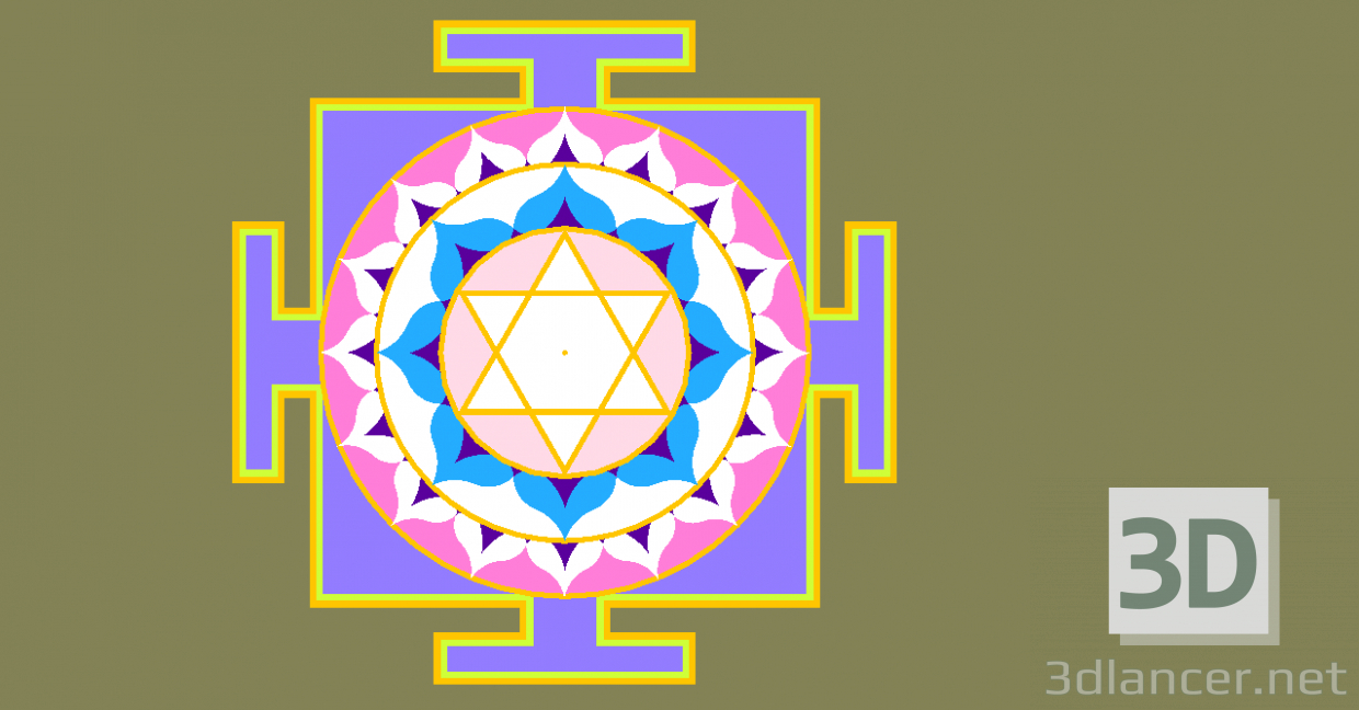 3D Modell Yantra-Mond - Vorschau