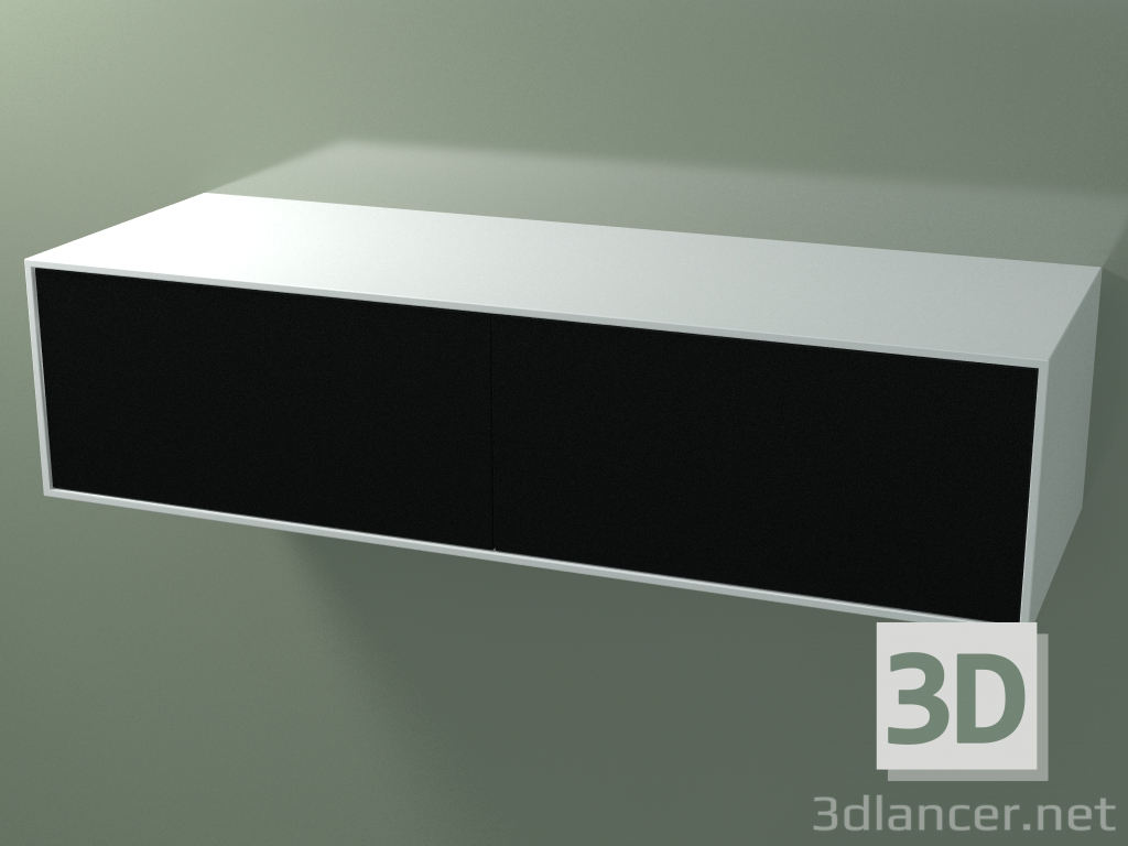 3d model Double box (8AUFВB02, Glacier White C01, HPL P06, L 144, P 50, H 36 cm) - preview