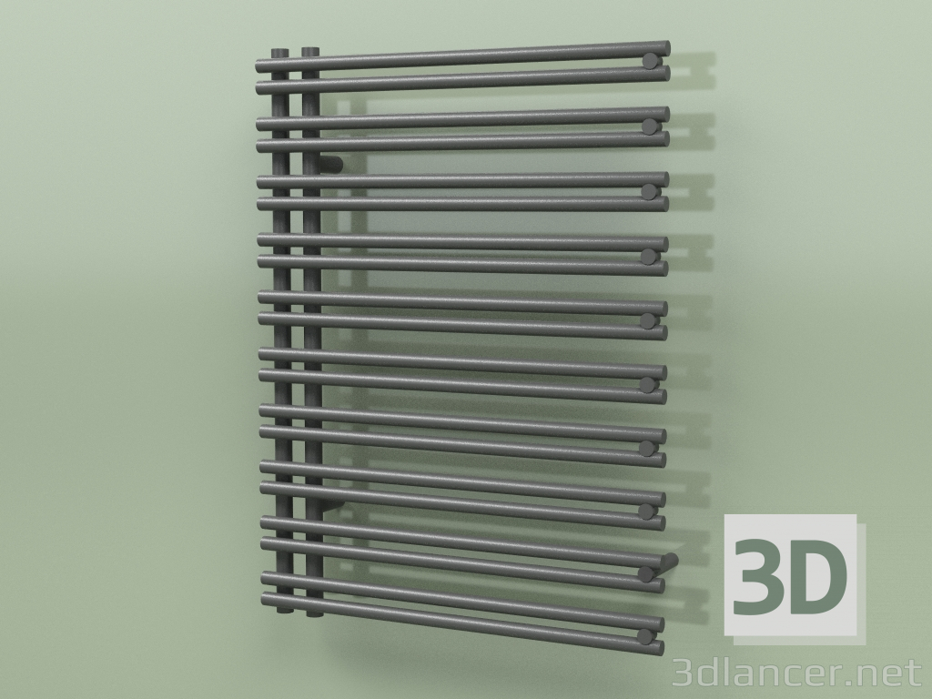 3D Modell Beheizter Handtuchhalter - Ratea (800 x 600, RAL - 9005) - Vorschau
