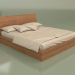 3d модель Ліжко двоспальне Mn 2018-1 (Горіх) – превью
