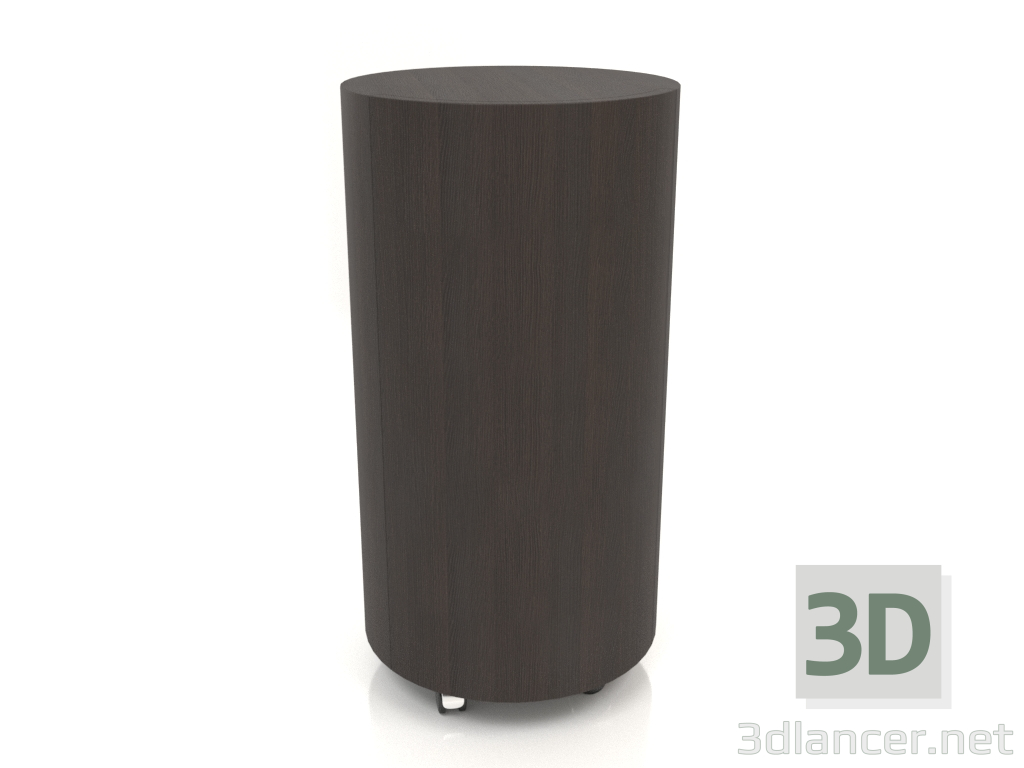 3d model Cabinet on wheels TM 09 (D=503x981, wood brown dark) - preview