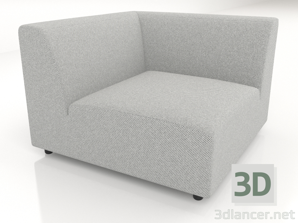 3D modeli Köşe koltuk modülü (XL) 100 - önizleme