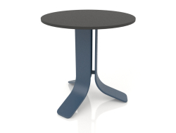 Кофейный стол Ø50 (Grey blue, DEKTON Domoos)