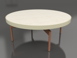 Round coffee table Ø90x36 (Gold, DEKTON Danae)