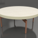 3d model Round coffee table Ø90x36 (Gold, DEKTON Danae) - preview