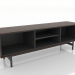 modello 3D Mobile TV 3 1450 mm (noce scuro) - anteprima