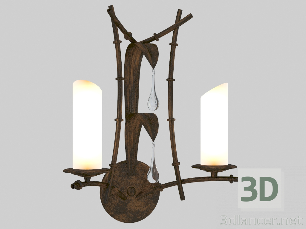 3D modeli Duvar lambası Bambus (1397-2W) - önizleme