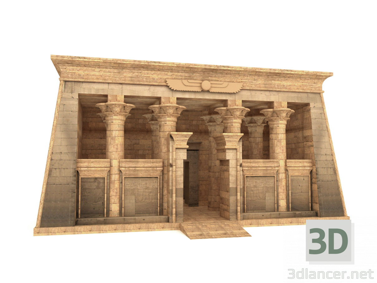 3d Egyptian Temple of Kalabsha model buy - render