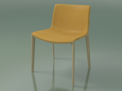 Cadeira 2088 (4 pernas de madeira, com estofo na frente, em carvalho branqueado)