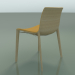 3d model Chair 2088 (4 wooden legs, with upholstery in the front, bleached oak) - preview