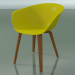 3D Modell Sessel 4203 (4 Holzbeine, Teak-Effekt, PP0002) - Vorschau