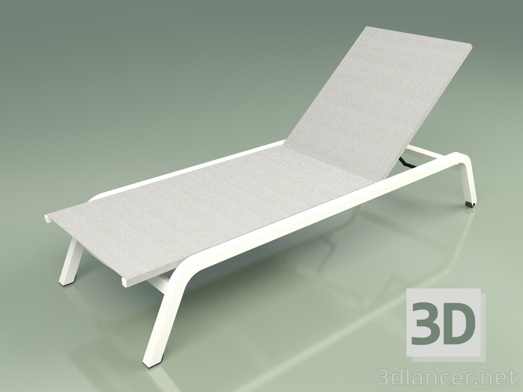 3d model Chaise lounge 001 (Metal Milk, Batyline IMO Clay) - preview