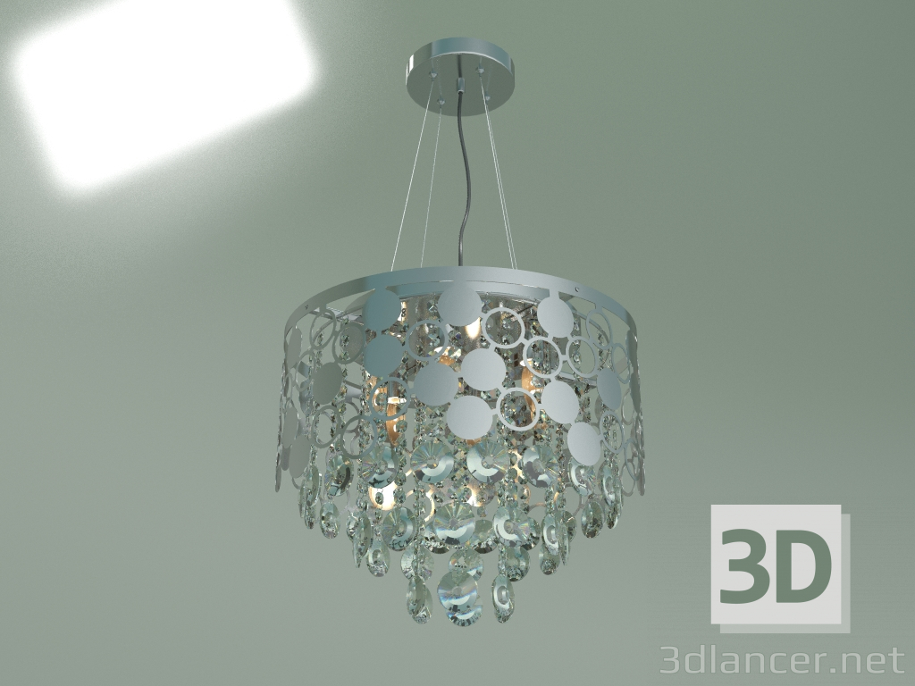3d model Suspended chandelier Lianna 10123-6 (chrome transparent crystal Strotskis) Smart - preview