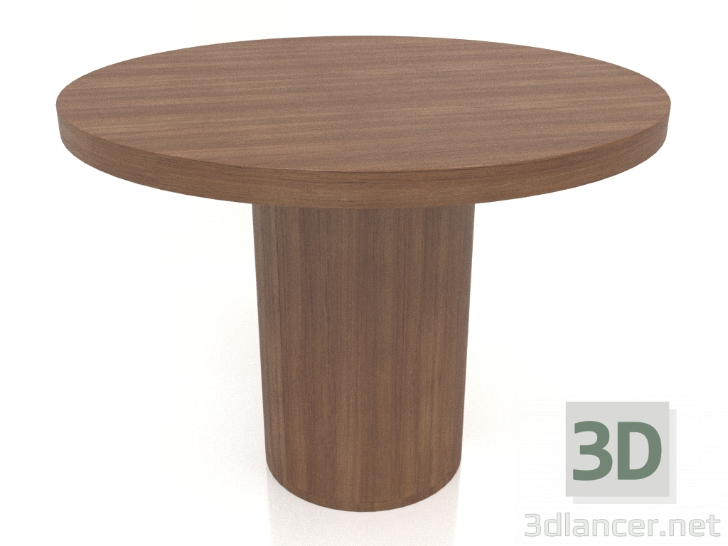 Modelo 3d Mesa de jantar DT 011 (D=1000x750, madeira castanha clara) - preview