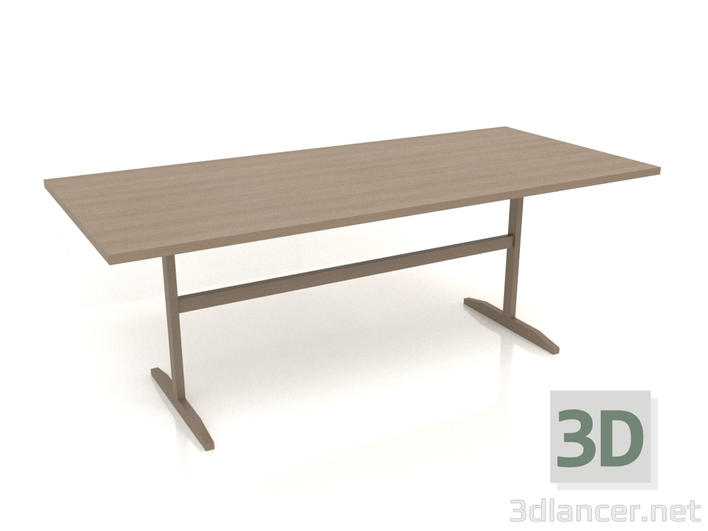 3D modeli Yemek masası DT 12 (2000x900x750, ahşap grisi) - önizleme