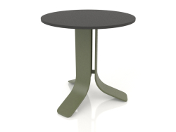 Tavolino Ø50 (Verde oliva, DEKTON Domoos)