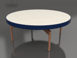 Round coffee table Ø90x36 (Night blue, DEKTON Danae)