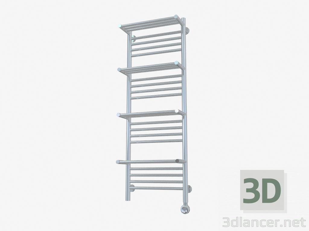 3d model Bohema Radiator +4 shelves (1200x400) - preview