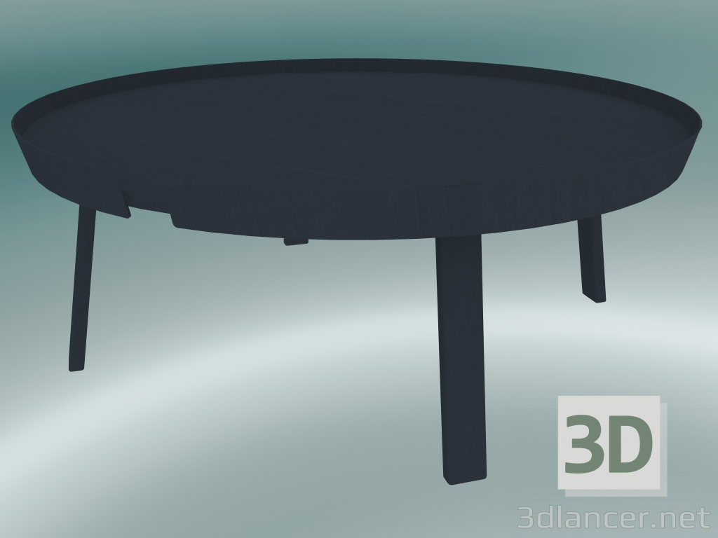 modello 3D Tavolino Around (Extra Large, Antracite) - anteprima